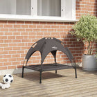 Lit Pour Chien Surélevé Avec Toit Amovible S Acier
