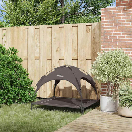 Lit Pour Chien Surélevé Avec Toit Amovible Xl Acier