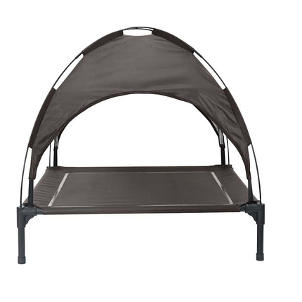 Lit Pour Chien Surélevé Avec Toit Amovible Xl Acier