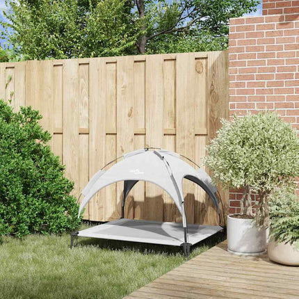 Lit Surélevé Pour Chien Avec Toit Amovible Xl En Acier