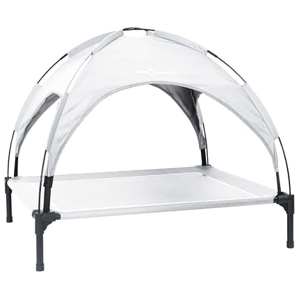 Lit Surélevé Pour Chien Avec Toit Amovible Xl En Acier