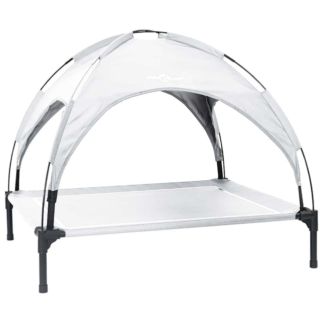 Lit Surélevé Pour Chien Avec Toit Amovible Xl En Acier