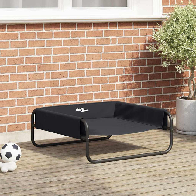Lit Pour Chien Surélevé Tissu Oxford Et Acier