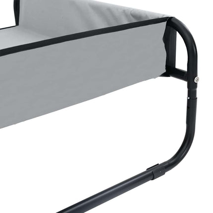Lit Pour Chien Surélevé M Tissu Oxford Et Acier