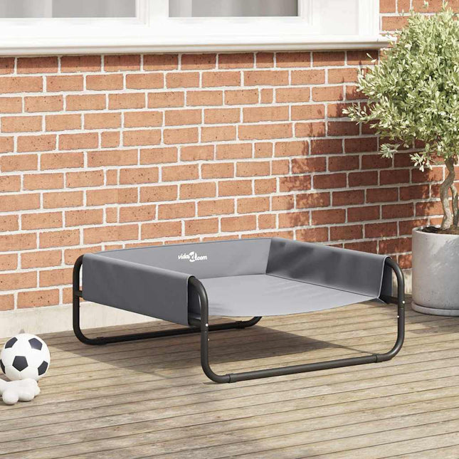 Lit Pour Chien Surélevé M Tissu Oxford Et Acier