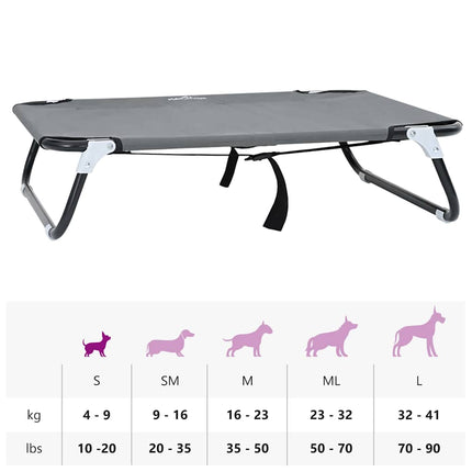 Lit Pour Chien Pliant S Tissu Oxford Et Acier
