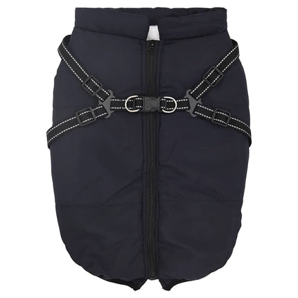 Manteau Pour Chiens Avec Harnais Imperméable Réfléchissant
