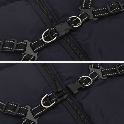 Manteau Pour Chiens Avec Harnais Imperméable Réfléchissant