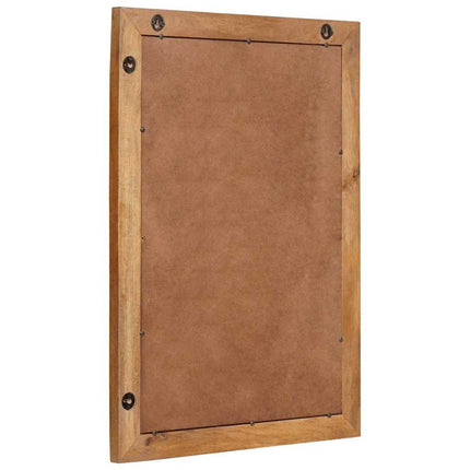Miroir Marron Clair 57 X 70 X 3 Cm Bois De Manguier Massif