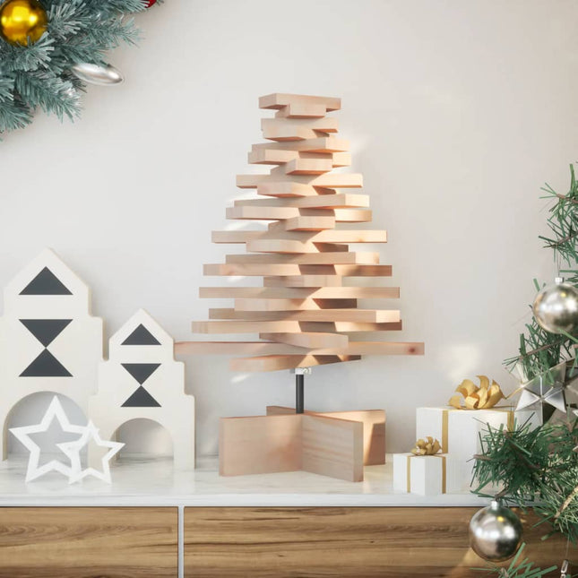 Arbre De Noël En Bois Pour Décoration Bois Massif De Pin Naturel