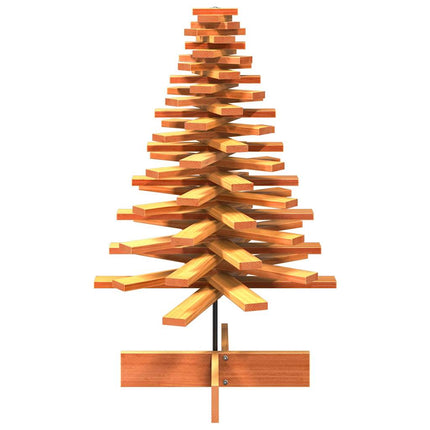 Arbre De Noël En Bois Pour Décoration Bois De Pin Massif Marron Cire