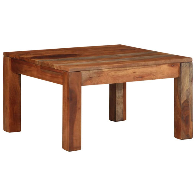 Table Basse Gris 110X50X35 Cm Bois Massif