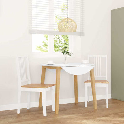 Chaises À Manger Avec Coussins Lot De 2 Blanc Bois Solide