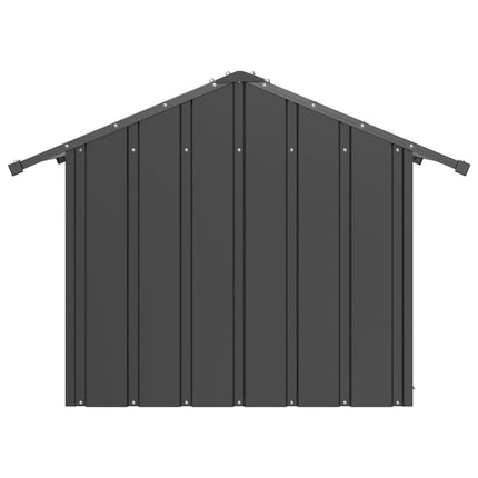 Niche Pour Chien Avec Toit Noir Acier Galvanisé