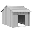Niche Pour Chien Avec Toit Noir Acier Galvanisé
