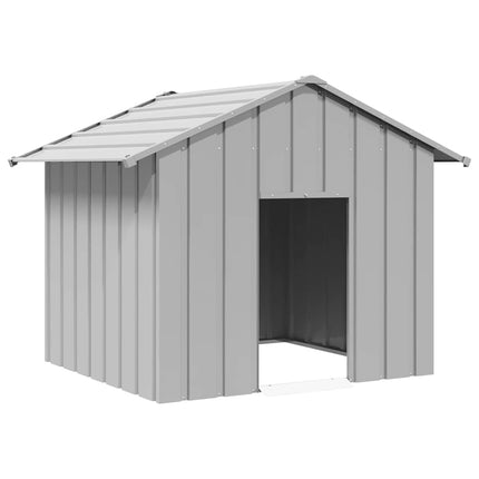Niche Pour Chien Avec Toit Noir Acier Galvanisé