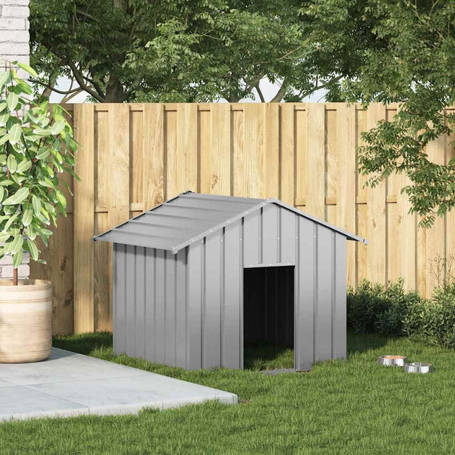 Niche Pour Chien Avec Toit Noir Acier Galvanisé