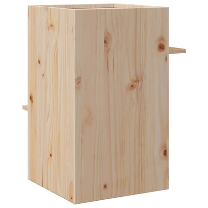 Maison Pour Chat 43X43X60 Cm Bois De Pin Massif