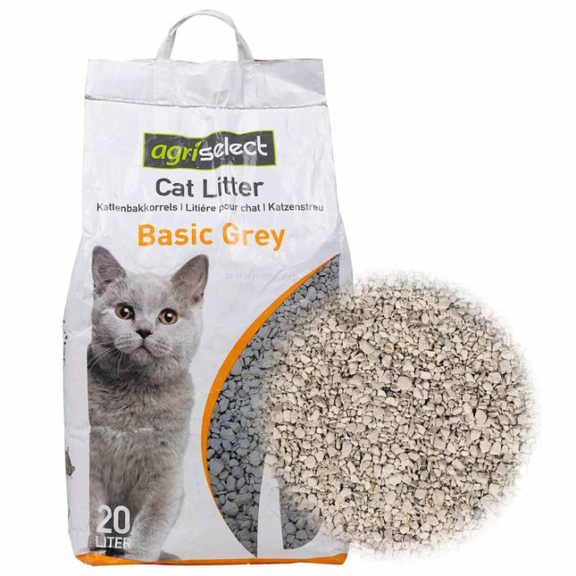 Litière Pour Chat Avec Poudre Pour Bébé, Parfum Bentonite, 20 L Chêne Marron