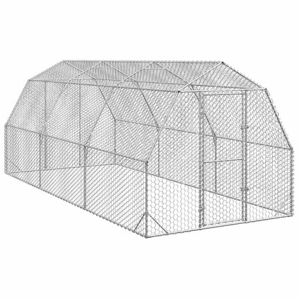 Poulailler 2,5X6X2,25 M Acier Galvanisé