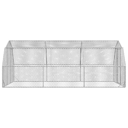 Poulailler 2,5X6X2,25 M Acier Galvanisé