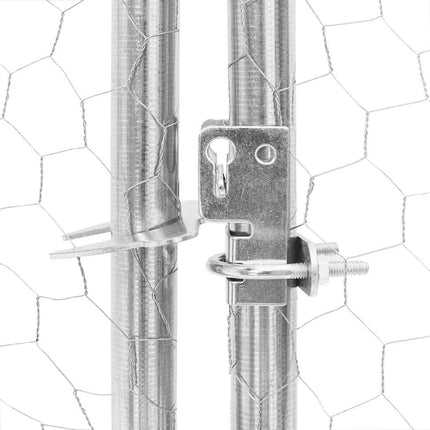 Poulailler 2,5X6X2,25 M Acier Galvanisé