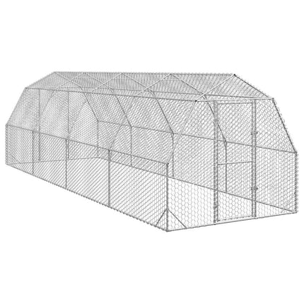 Poulailler 2,5X6X2,25 M Acier Galvanisé