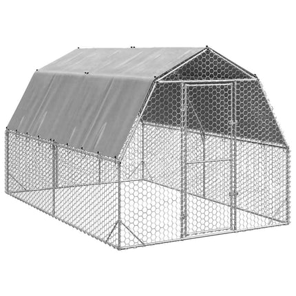 Poulailler 2,5X6X2,25 M Acier Galvanisé