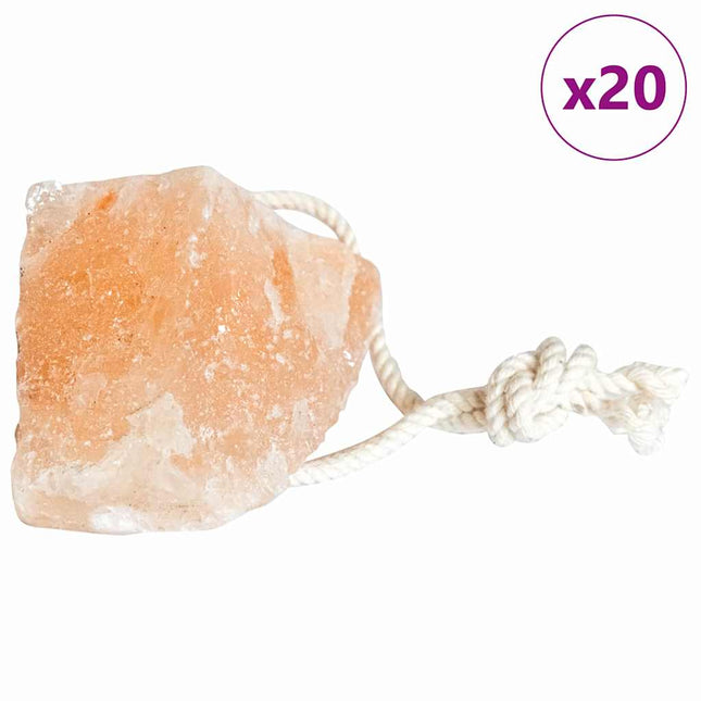Pierres À Lécher 50 Pcs Avec Cordes Pour Animaux 6,25 Kg Rose