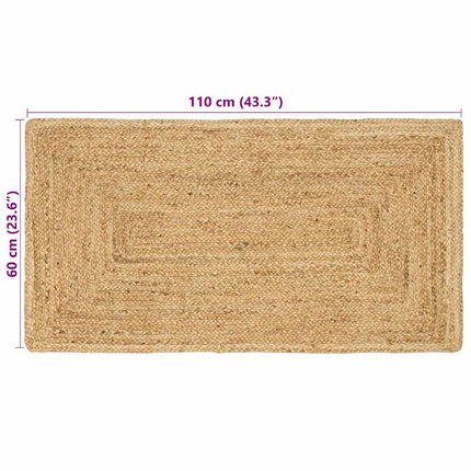 Tapis Beige 60 X 110 Cm Jute