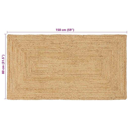 Tapis Beige 80 X 150 Cm Jute