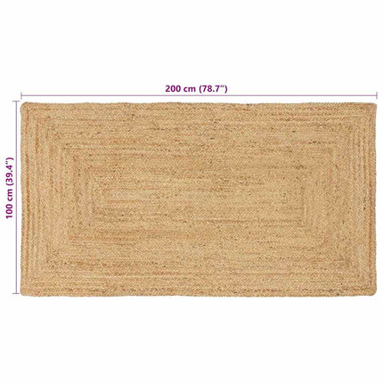 Tapis Beige 100 X 200 Cm Jute