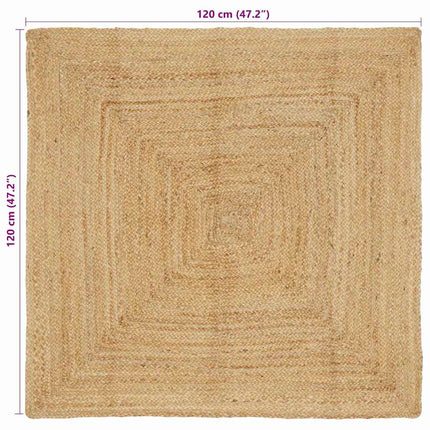 Tapis Beige 120 X 120 Cm Jute