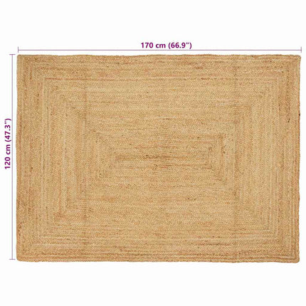 Tapis Beige 120 X 170 Cm Jute