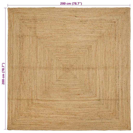 Tapis Beige 200 X 200 Cm Jute
