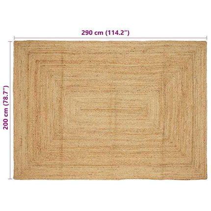 Tapis Beige 200 X 290 Cm Jute
