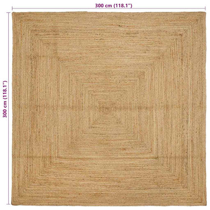 Tapis Beige 300 X 300 Cm Jute