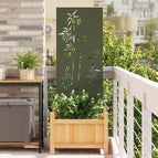Vert olive / Bambou / 50 x 140 cm