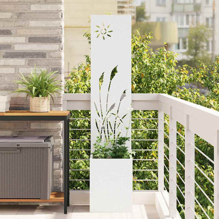 Écran De Confidentialité De Jardin Floral Blanc