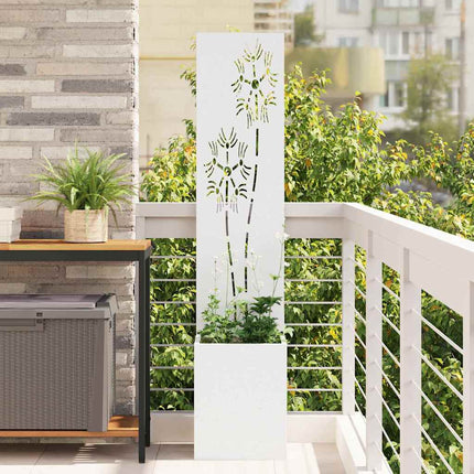 Écran De Confidentialité De Jardin Floral Blanc