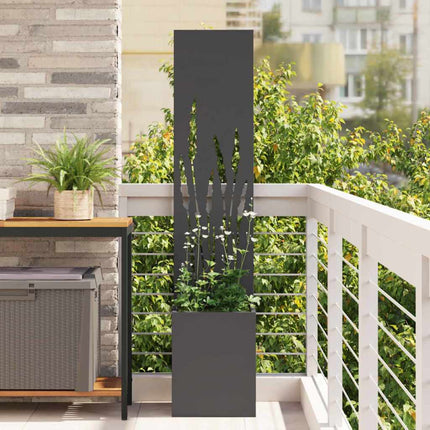 Écran De Confidentialité De Jardin Floral Noir