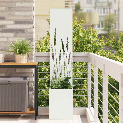 Écran De Confidentialité De Jardin Floral Blanc