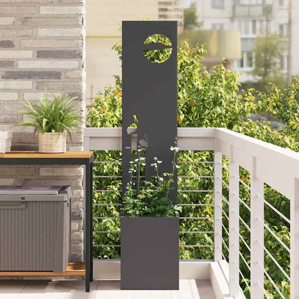Écran De Confidentialité De Jardin Floral Noir