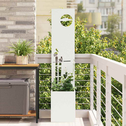 Écran De Confidentialité De Jardin Floral Blanc
