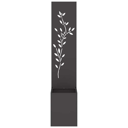 Écran De Confidentialité De Jardin Floral Noir