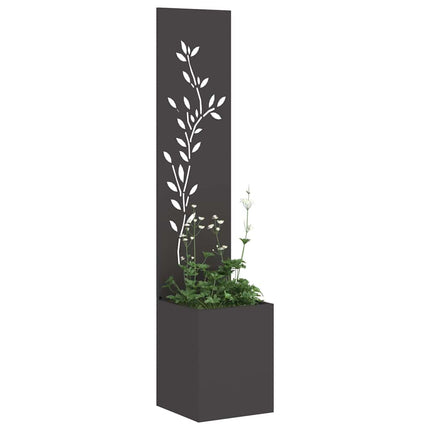 Écran De Confidentialité De Jardin Floral Noir