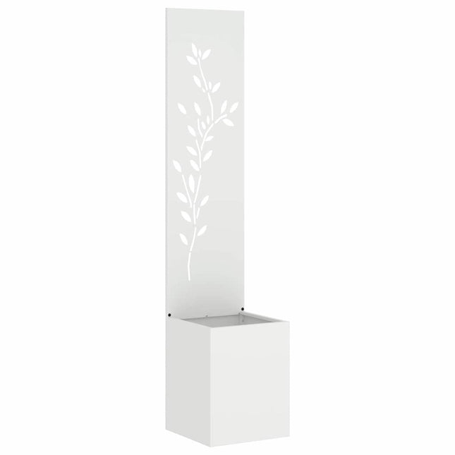 Écran De Confidentialité De Jardin Floral Blanc