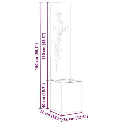 Écran De Confidentialité De Jardin Floral Blanc