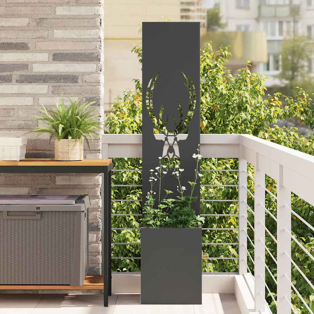 Écran De Confidentialité De Jardin Floral Noir