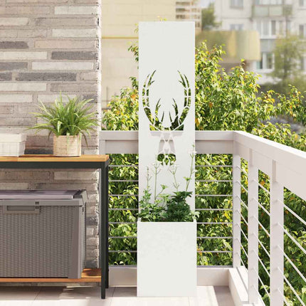 Écran De Confidentialité De Jardin Floral Blanc